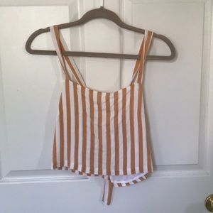 Lottie Moss for Pacsun Orange & White Striped Set